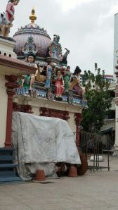 Kuil Hindu yang berada di kawasan China Town